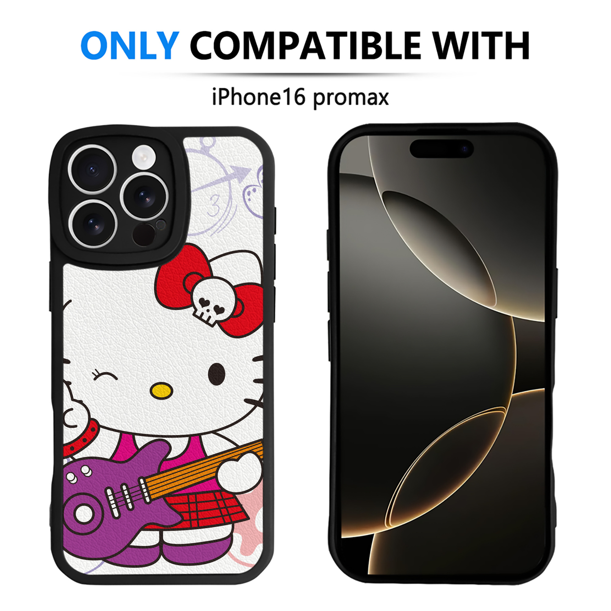 （画像用） Hello Kitty ハローキティ 【iPhone 16シリーズ対応】シリコンスマホケース（レザー調） 材質：シリコン